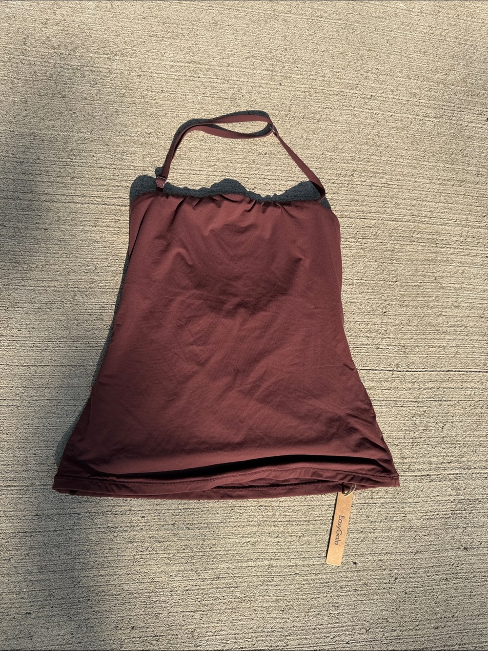 Women’s Burgundy Halter Tank Top
